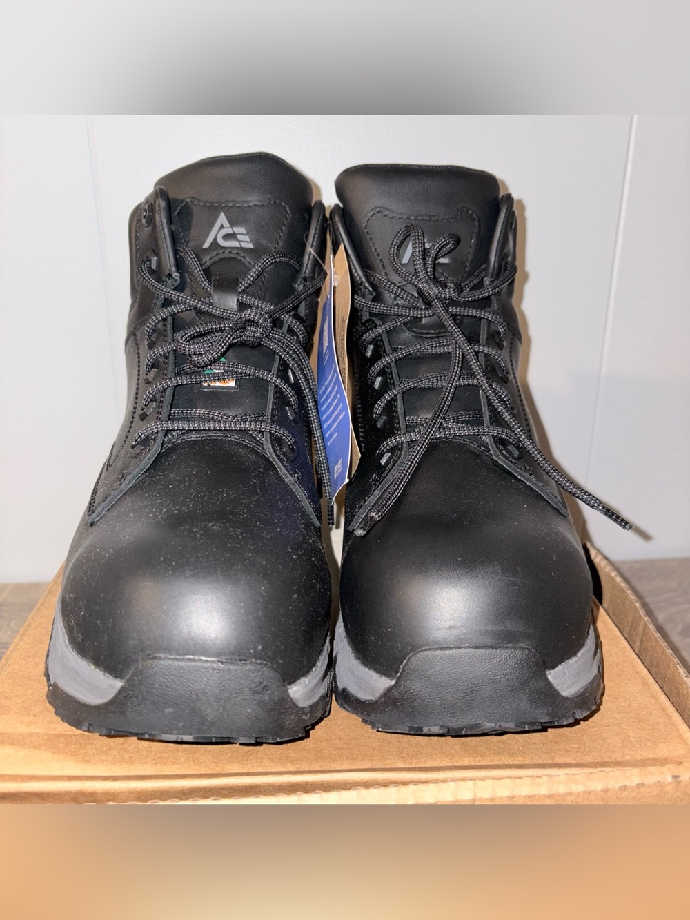 Shoes For Crews Fort Rock 6” CSA NCT Work Boots NWT Mens 12 Wide Black